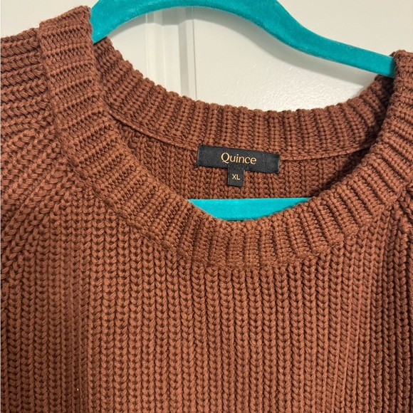 Quince Brown Fisherman Sweater - Picture 2 of 2